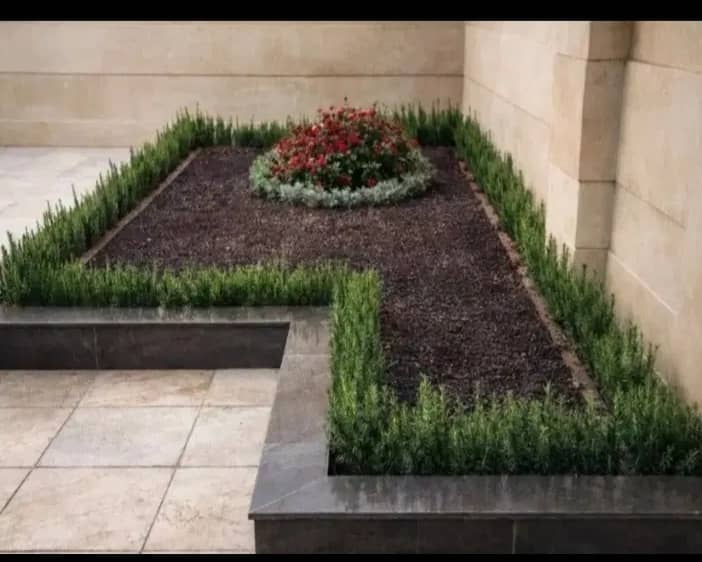 طراحی باغچه مدرن در جردن